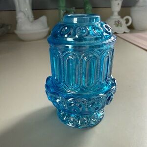 Mini Weishar Moon & Stars courting lamp - colonial blue carnival